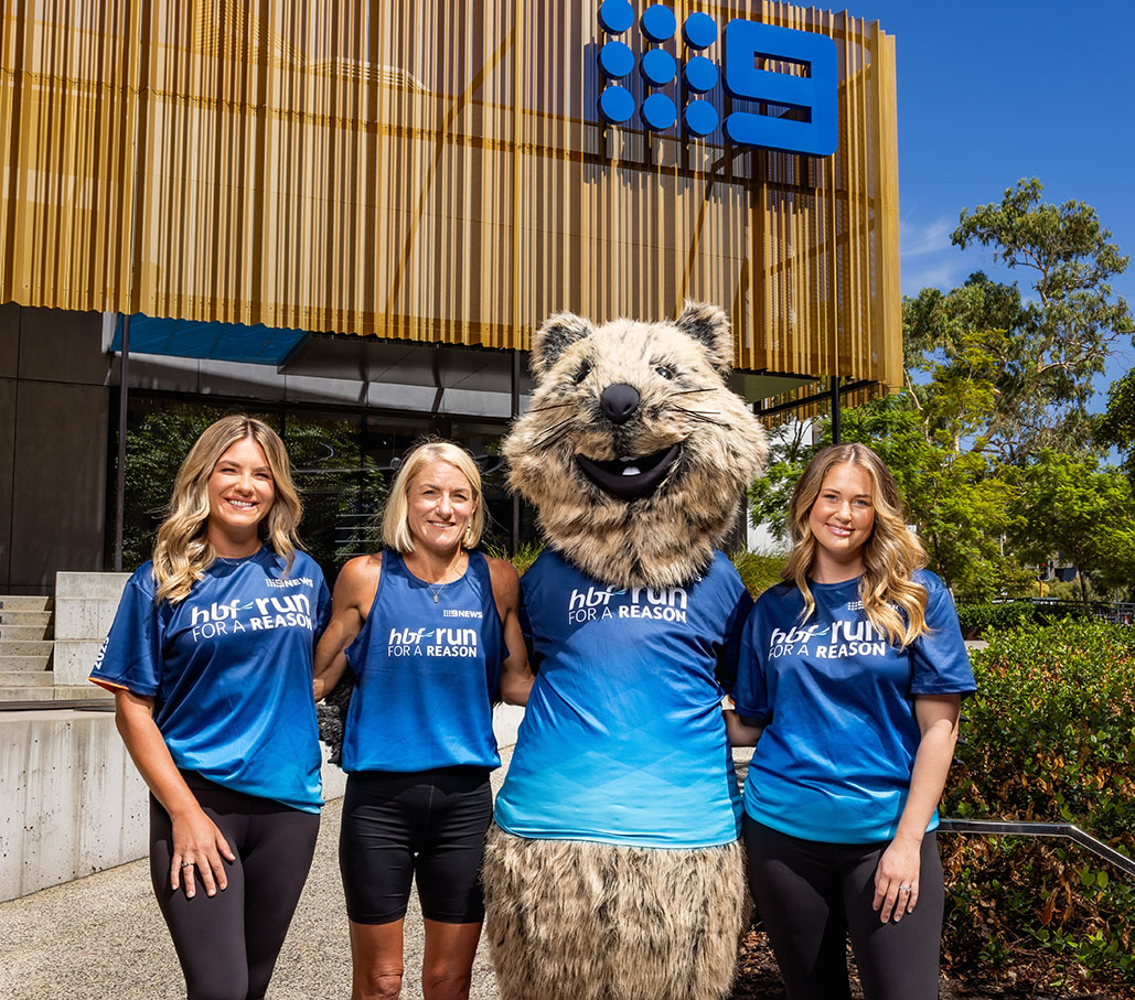 Nine Perth continues partnership with HBF Run For A Reason, unveiling 2025 t-shirt design