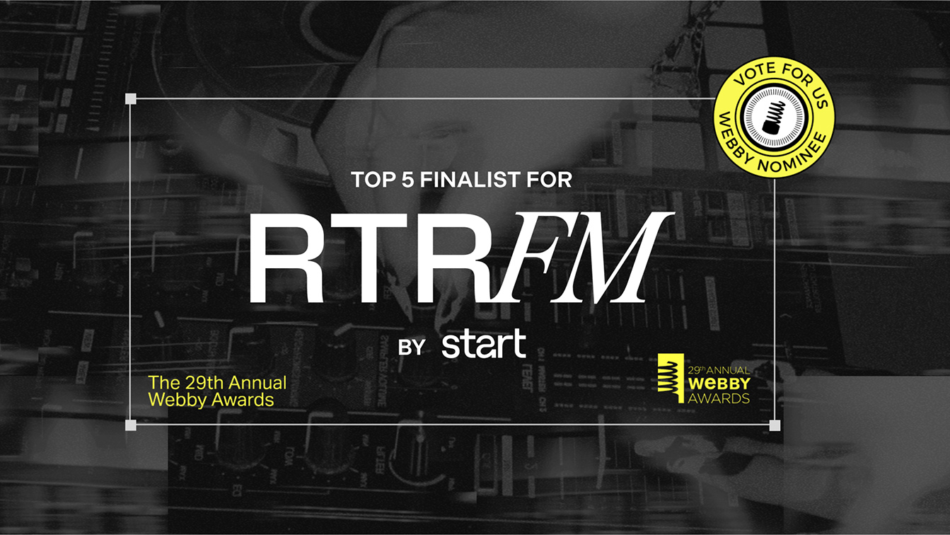 Start named global Webby Awards finalist for RTRFM website – Voting closes April 17