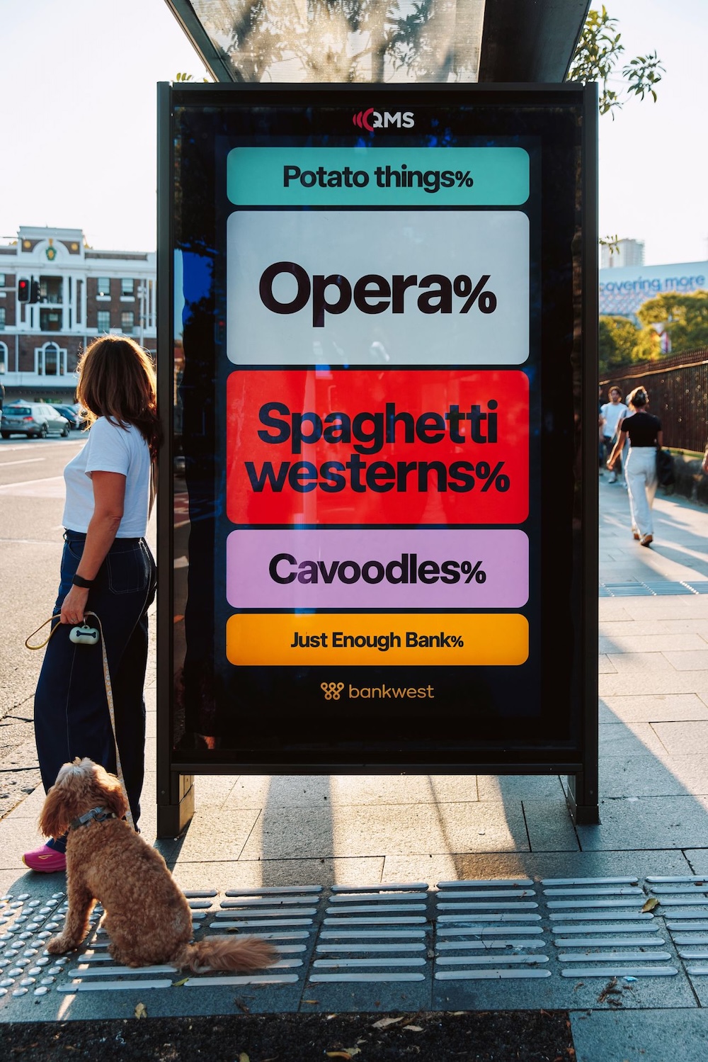 Bankwest unveils more playful OOH work for its ‘Just Enough Bank’ campaign via BMEOF