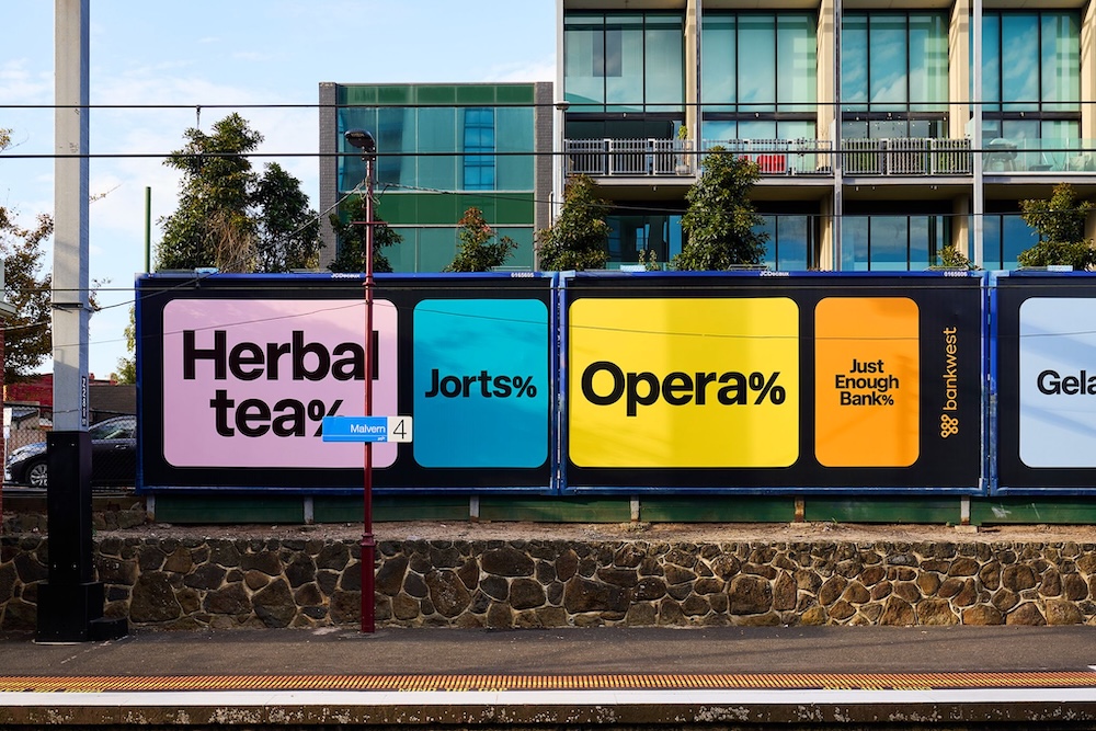 Bankwest unveils more playful OOH work for its ‘Just Enough Bank’ campaign via BMEOF