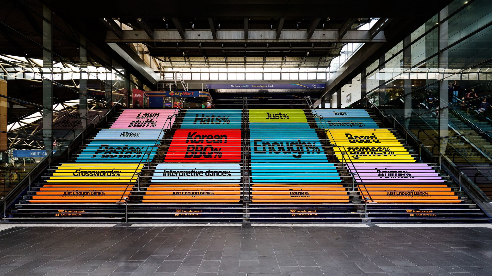 Bankwest unveils more playful OOH work for its ‘Just Enough Bank’ campaign via BMEOF