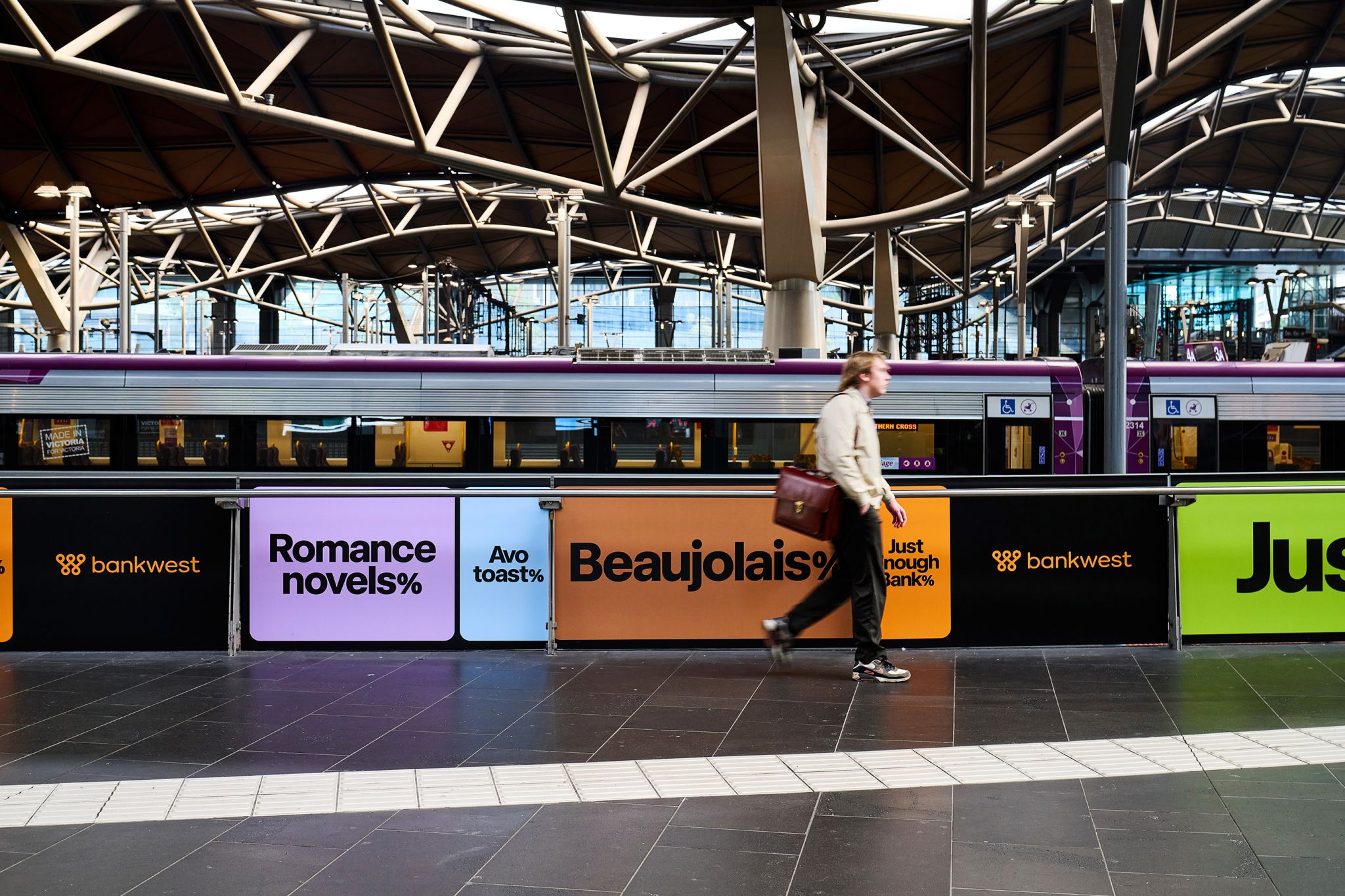 Bankwest unveils more playful OOH work for its ‘Just Enough Bank’ campaign via BMEOF