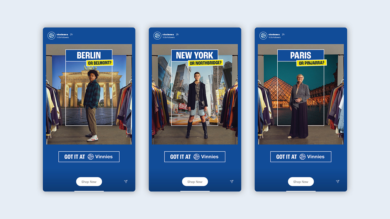 “Got it at Vinnies” campaign via Wildlings turns WA suburbs into fashion capitals