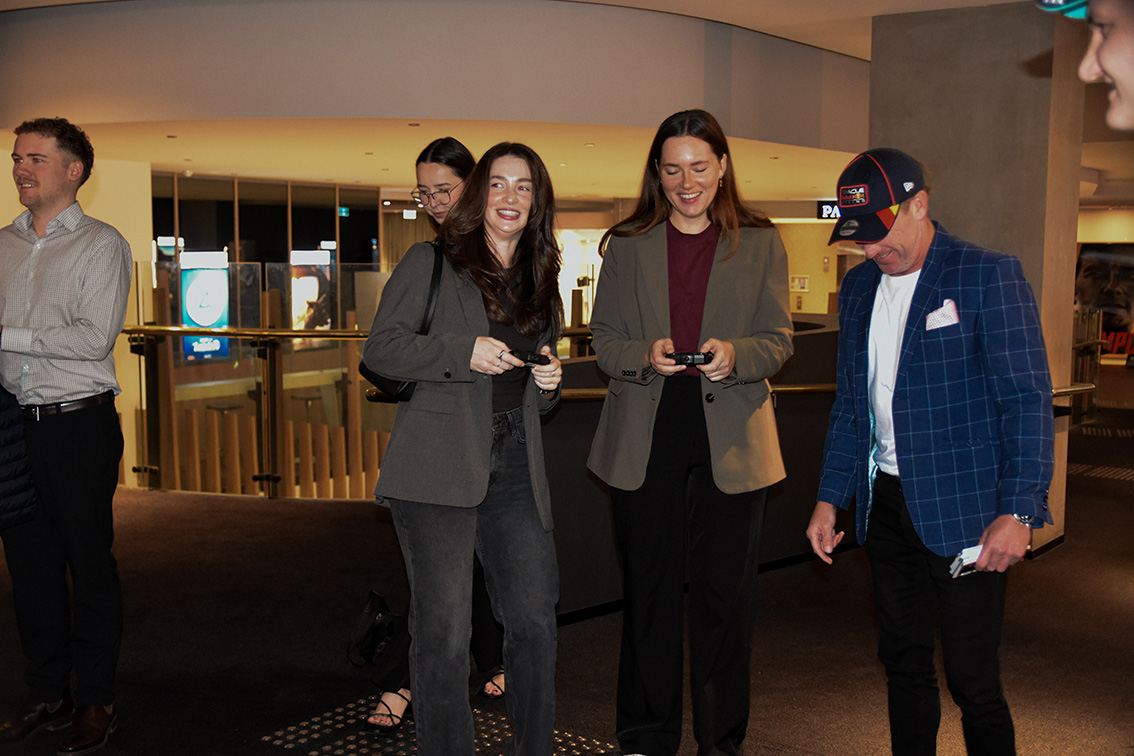 Val Morgan hosts clients at FilmFronts with industry insights and upcoming hits