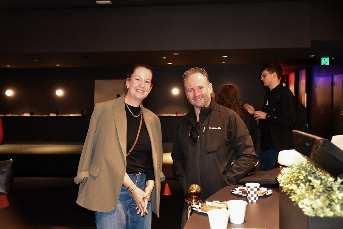 Val Morgan hosts clients at FilmFronts with industry insights and upcoming hits