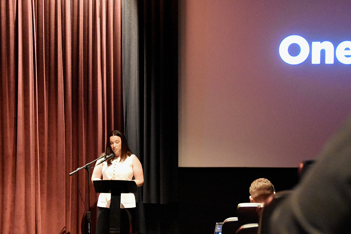 Val Morgan hosts clients at FilmFronts with industry insights and upcoming hits