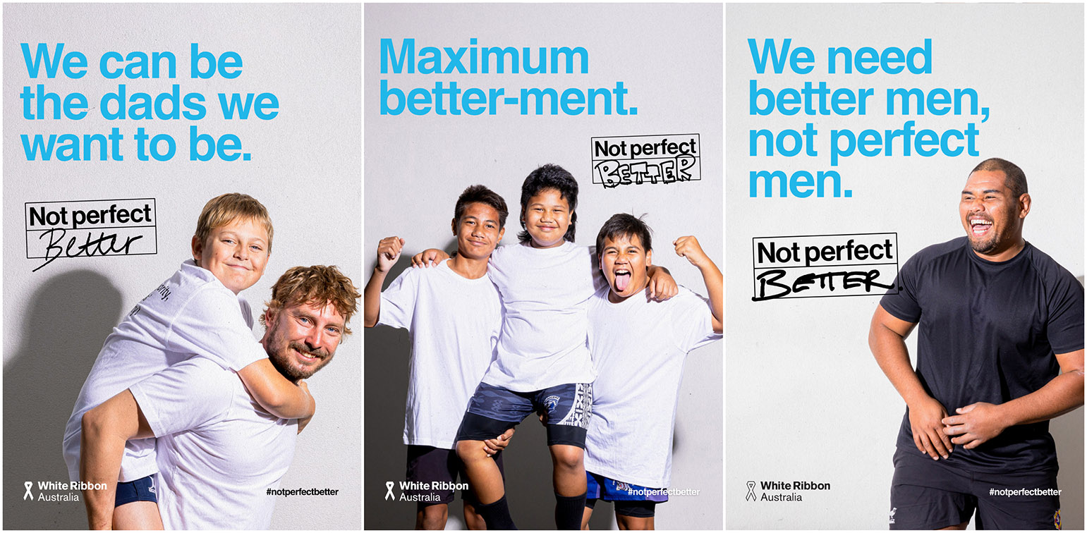 New White Ribbon and Anthologie campaign asks men to embrace imperfection and take action