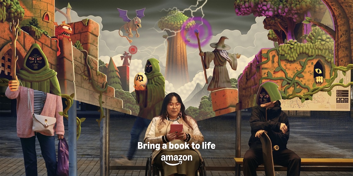 Amazon Books invites readers to ‘Bring a Book to Life’ in new campaign via Droga5 London ~ helmed by Aussie expat Tara Ford + director Steve Rogers