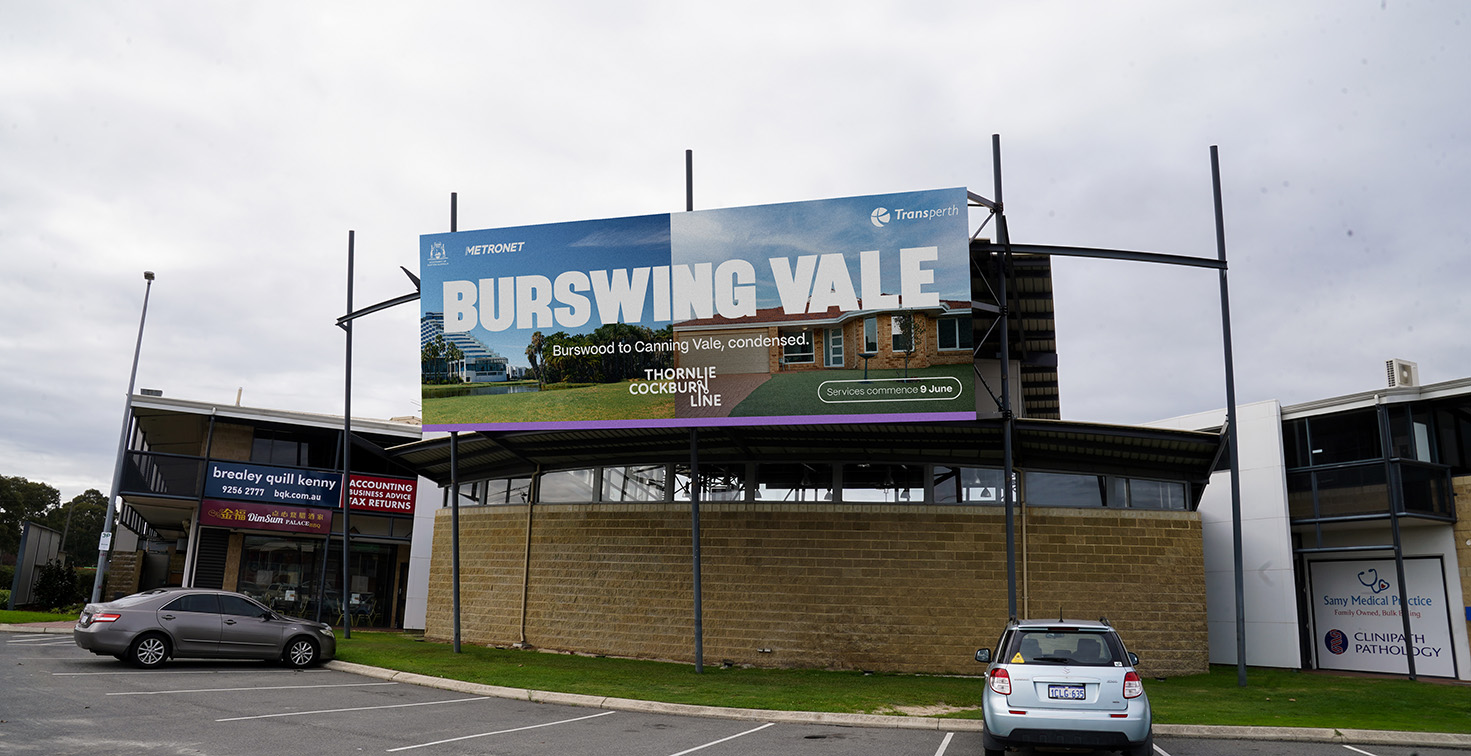 Transperth launches Thornlie-Cockburn line with Moonsail’s quirky wordplay campaign