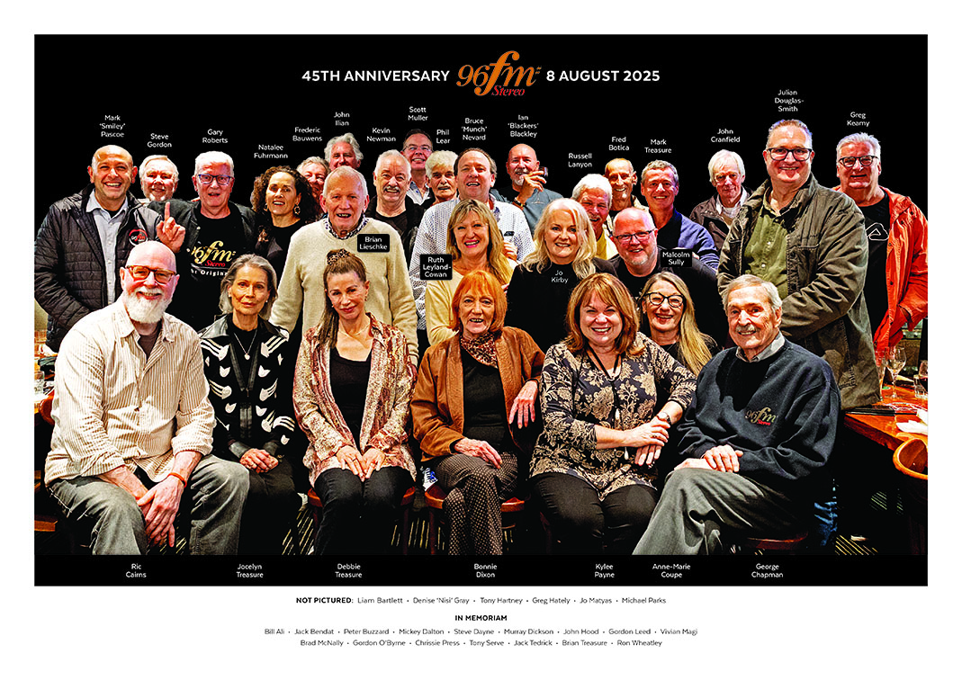Gary Roberts rounds up ‘The Originals’ to celebrate 96FM’s 45th birthday