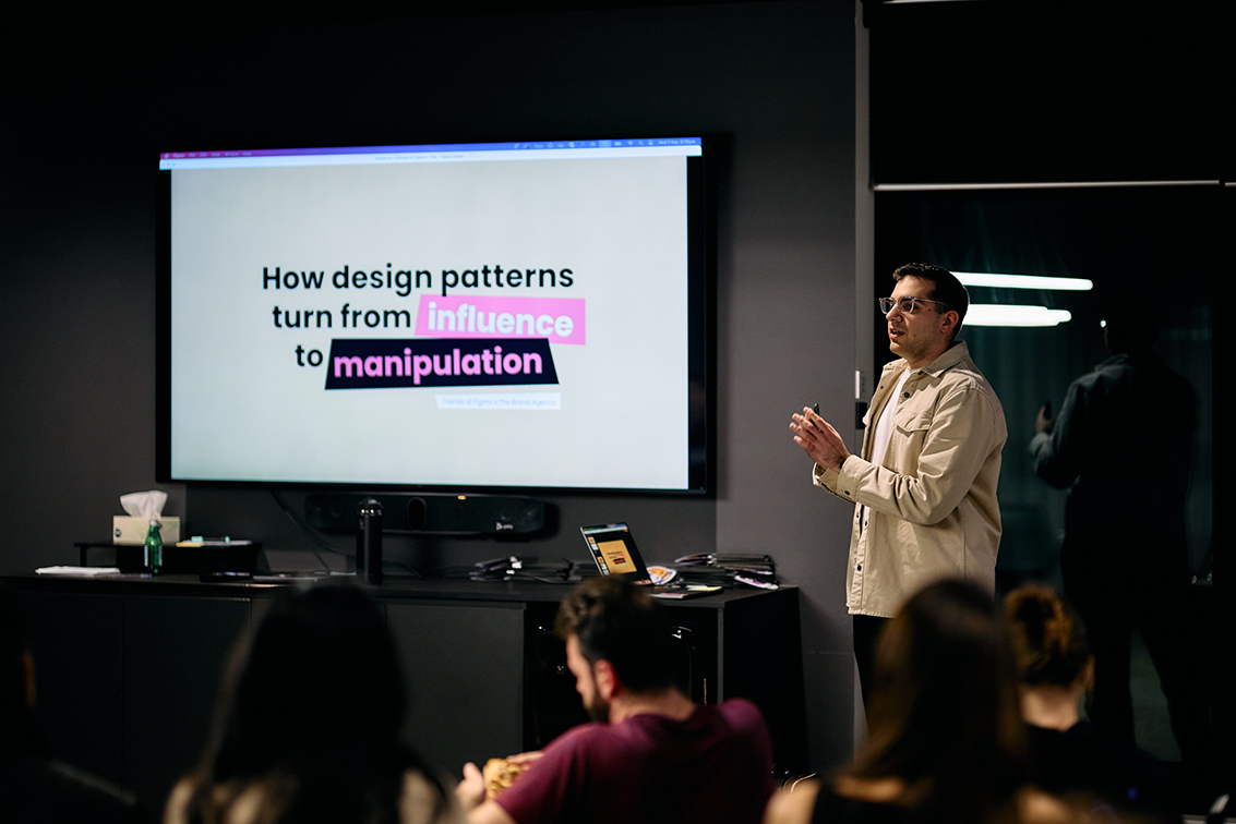 The Brand Agency hosts Friends of Figma event exploring the line between persuasive + dark UX