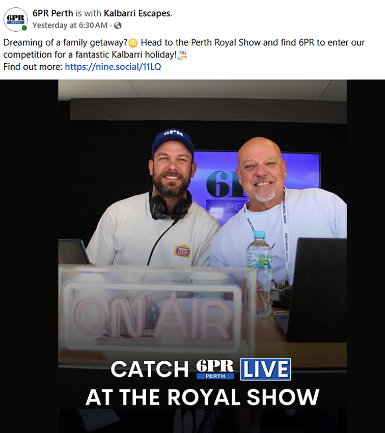 6PR brings the buzz to the Perth Royal Show: crowds flood for live broadcasts