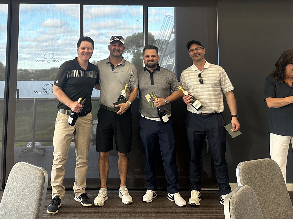 Longreach and Perth’s media industry tee off for Perron Institute at annual golf day