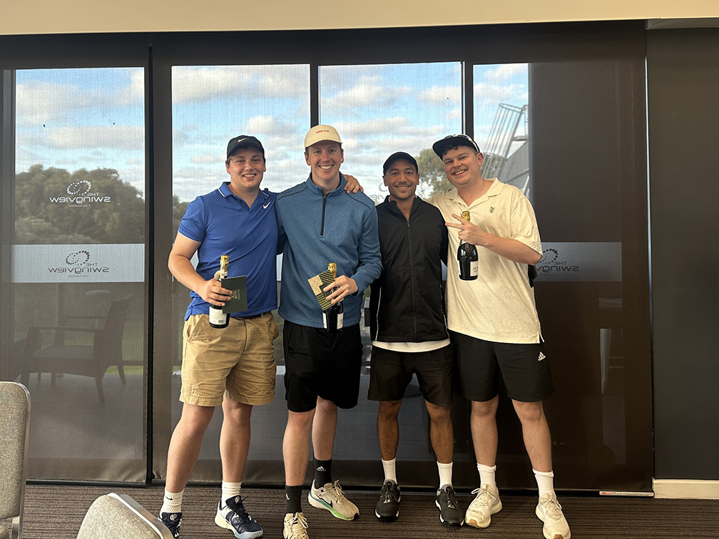Longreach and Perth’s media industry tee off for Perron Institute at annual golf day