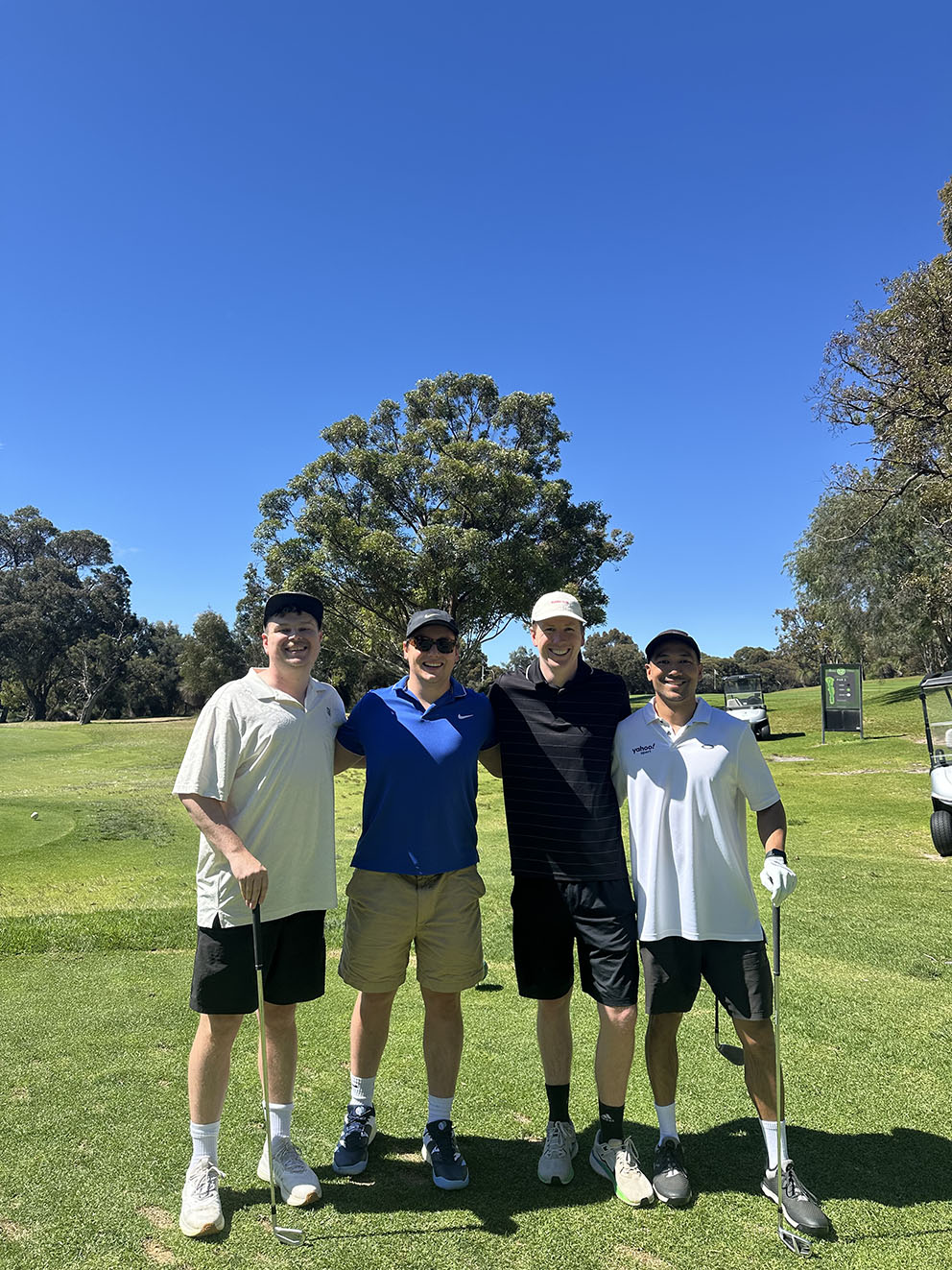 Longreach and Perth’s media industry tee off for Perron Institute at annual golf day