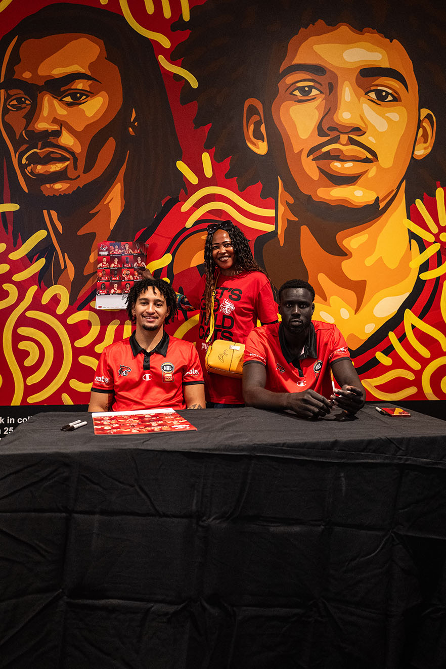 Made You Look unveils new mural for P&N Bank and Wildcats’ NBL26 Indigenous Round