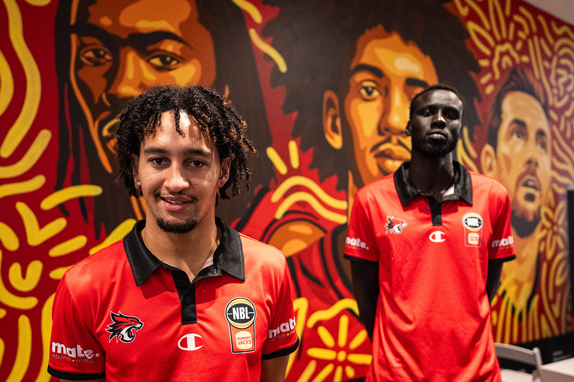 Made You Look unveils new mural for P&N Bank and Wildcats’ NBL26 Indigenous Round