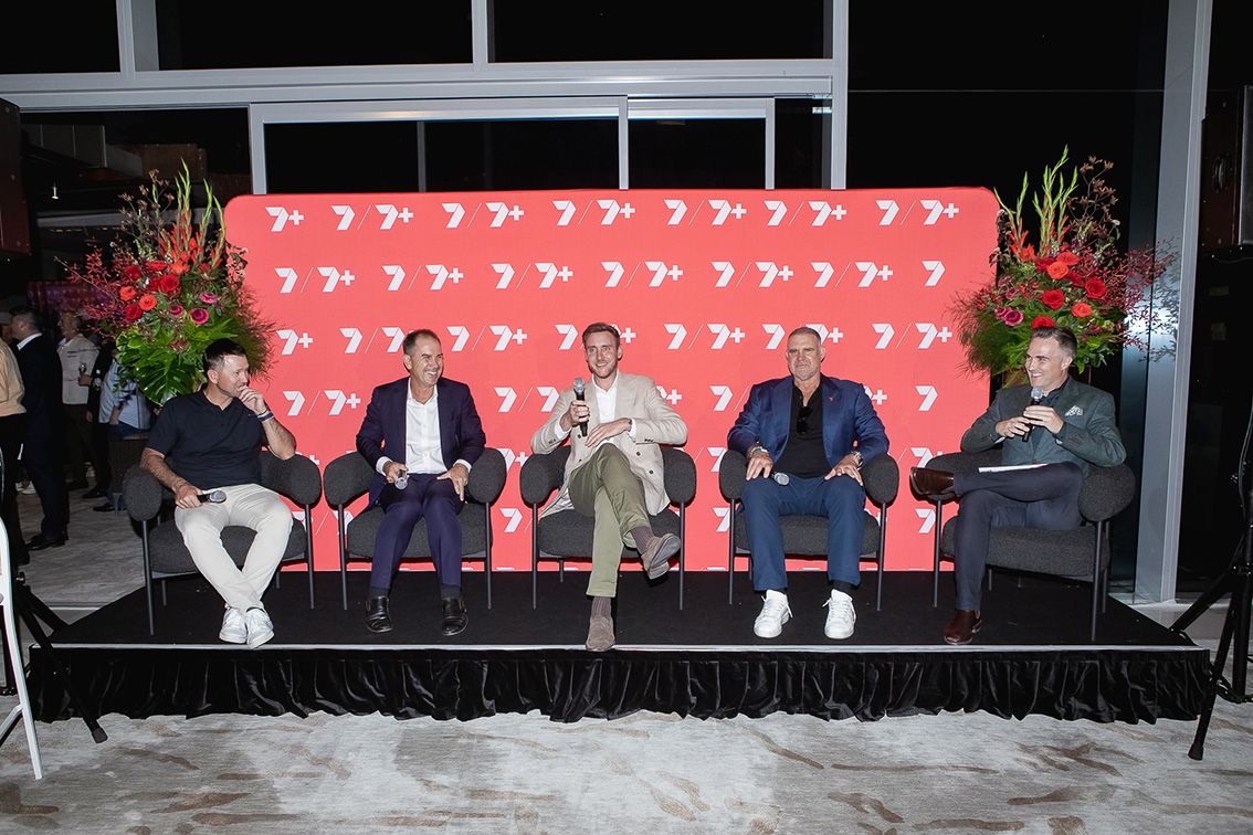 Seven West Media launches Ashes series with star-studded event at Crown Mansions