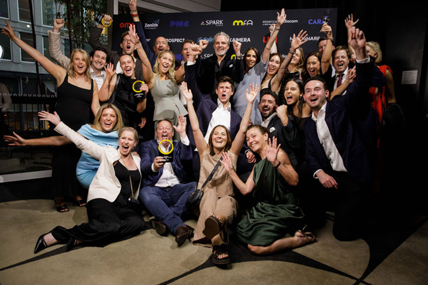 Clare Porter, Isabella Maynard, Tyler Claassen, Johnette Swan, Sebastian Tatur + Ellie McDonald win at the Media i Awards: oOh!media awarded WA and National Sales Team of the Year