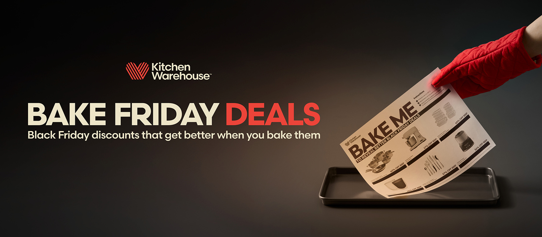 Kitchen Warehouse introduces heat-activated ‘Bake Friday Deals’ for Black Friday