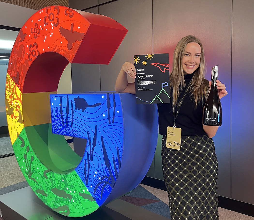 Bonfire’s Chelsea Craddock wins Agency Rockstar at Google Honours Awards