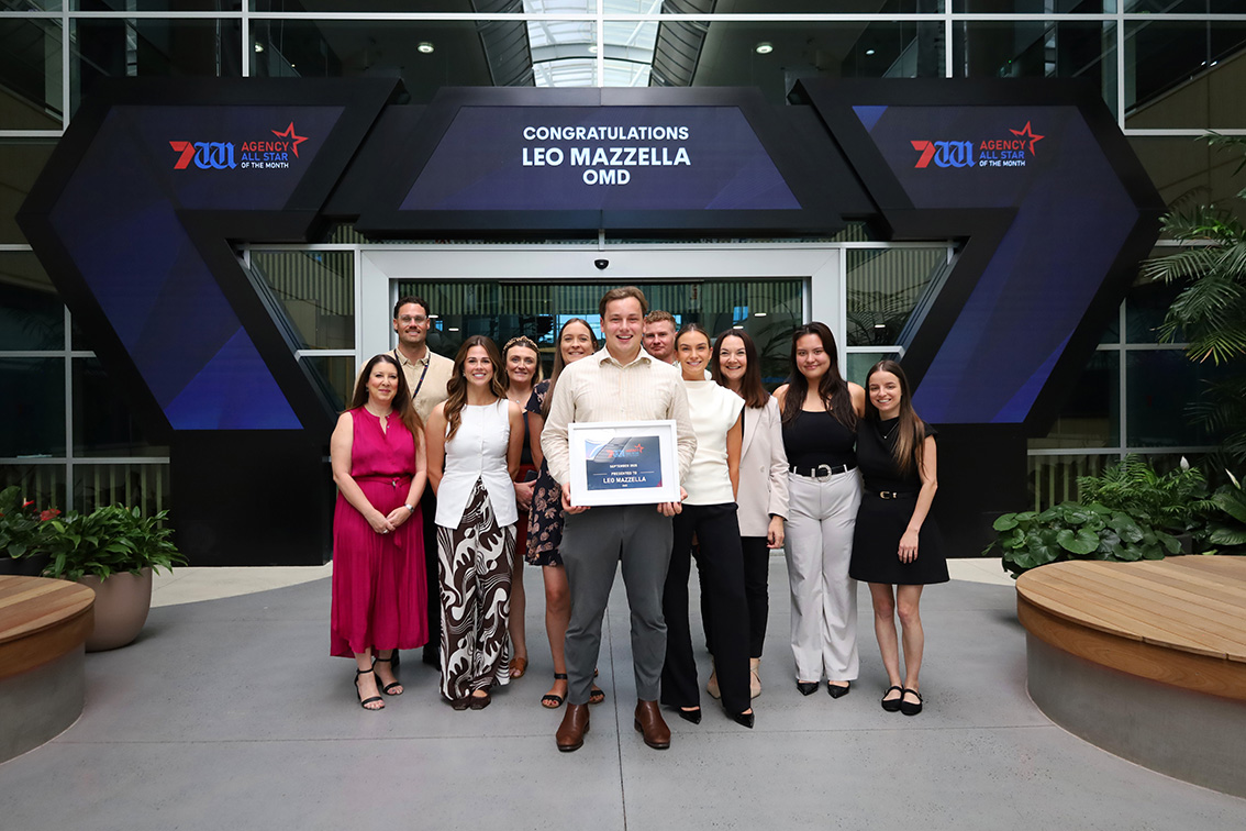 Seven West Media recognises Leo Mazzella from OMD as their Agency All-Stars winner
