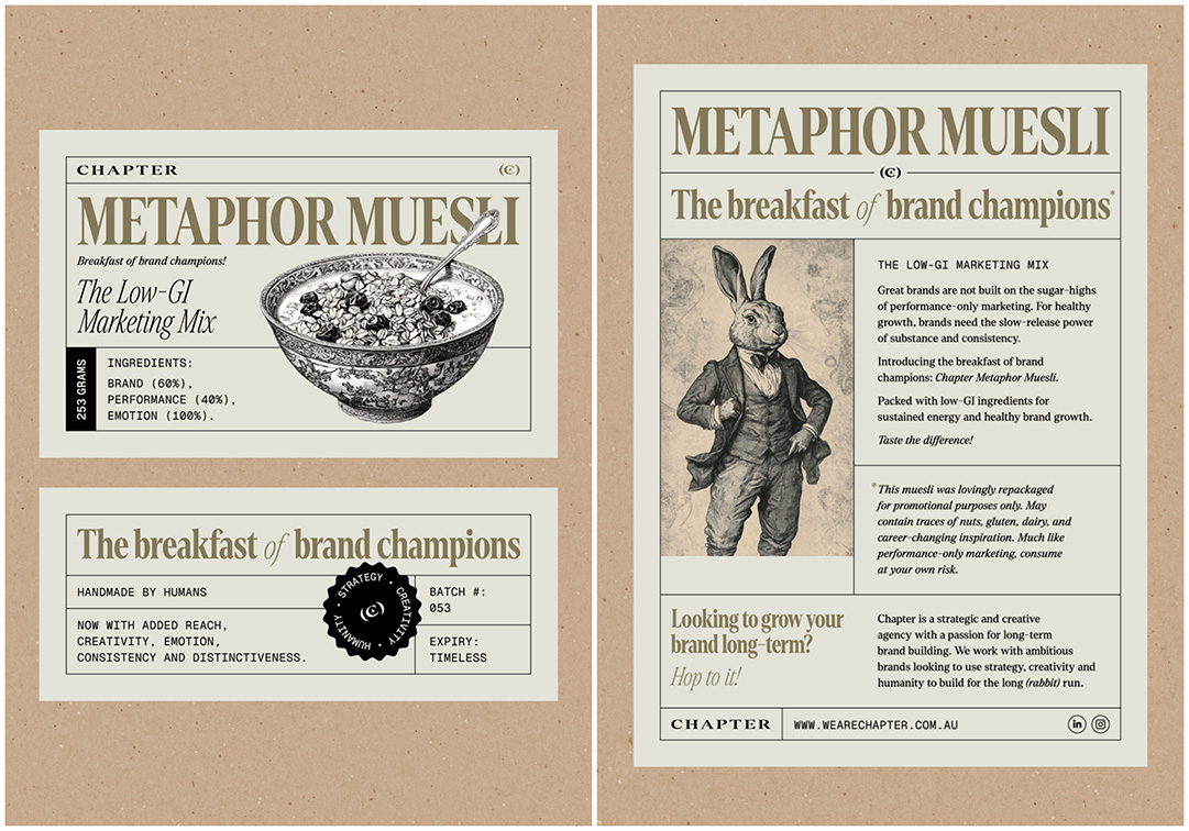 Chapter serves up ‘Metaphor Muesli’ to offer a fresh take on brand-building education