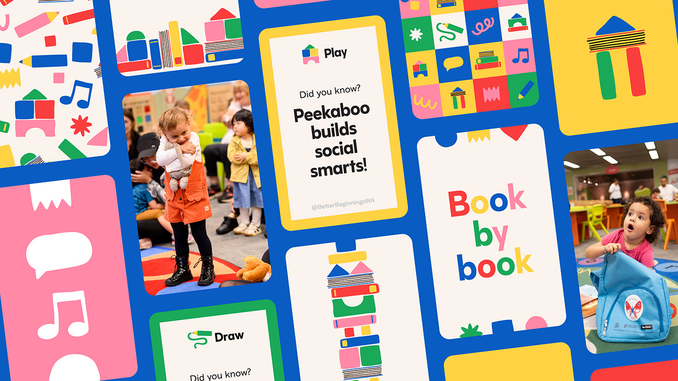 State Library of WA’s Better Beginnings unveils new identity by Moonsail for its next generation