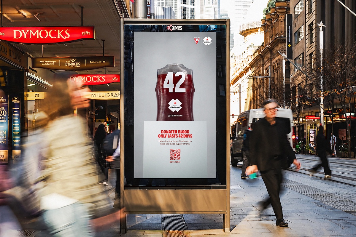 Sydney Swans and Lifeblood reimagine Round 24 as ‘Round 42’ in new campaign via M+C Saatchi