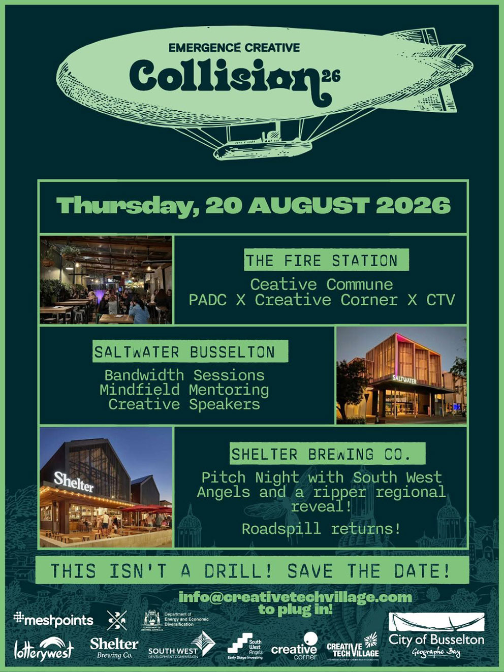 Busselton to host Emergence Creative Collision 2026, Thursday 20 August