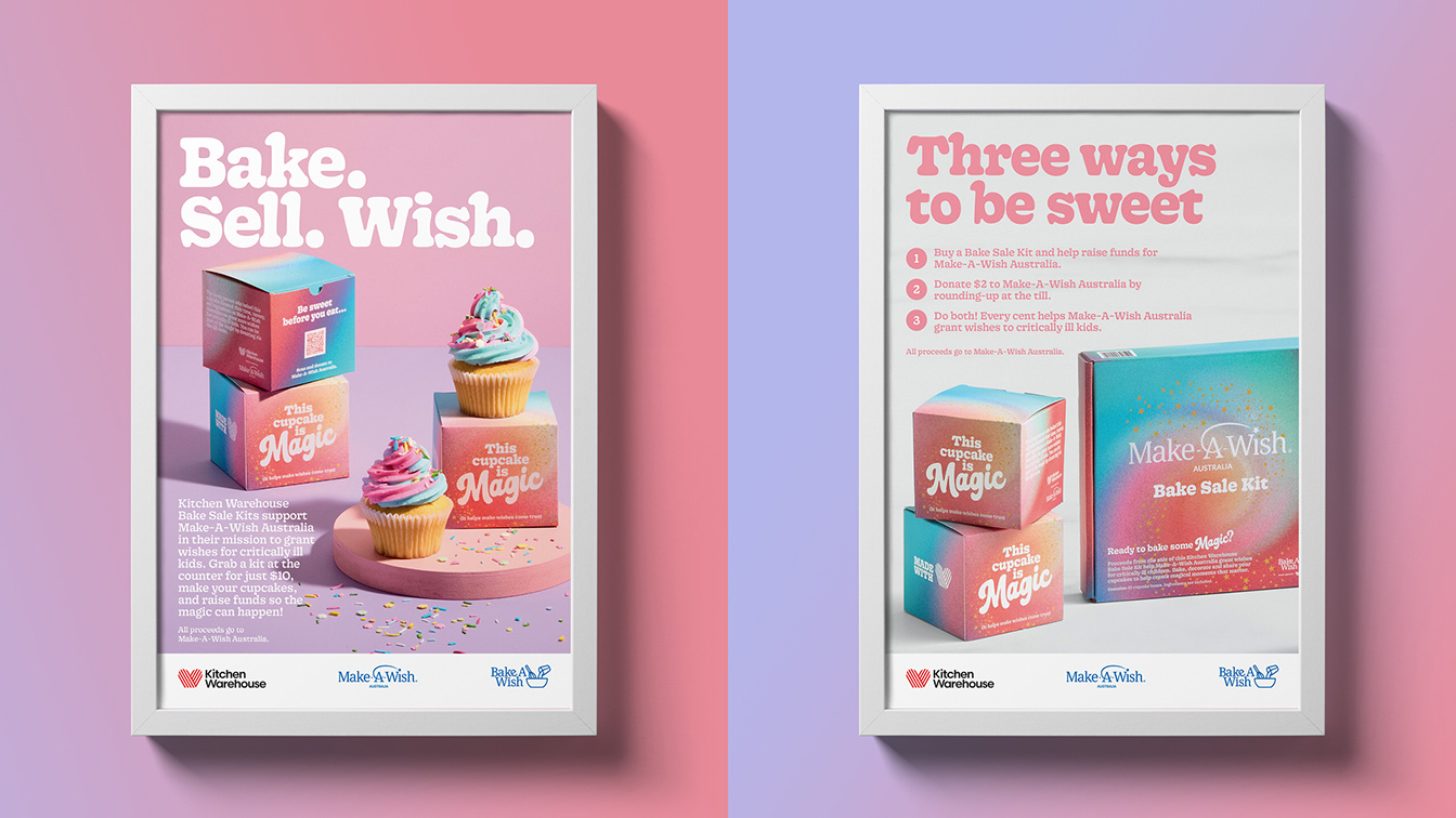 Block and Kitchen Warehouse extend the reach of Bake A Wish beyond the bake sale