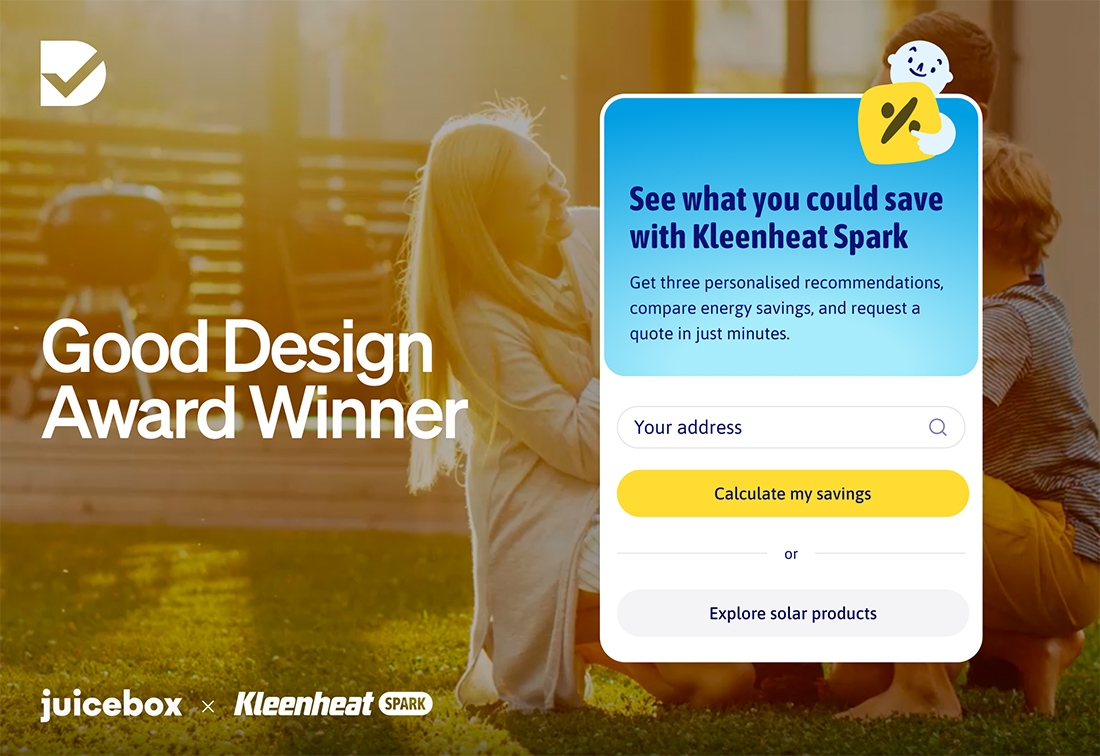 Juicebox and Kleenheat Spark take out Australian Good Design Award for Digital Design
