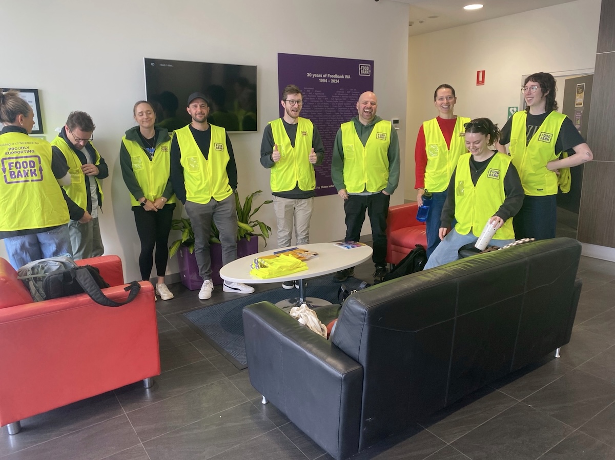 VML Perth rolls up its sleeves at Foodbank for Worldwide Foundation Day